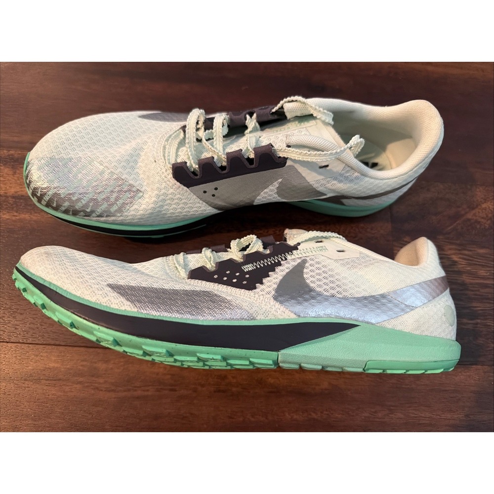 New Nike Zoom Rival XC Waffle Track Shoes Mens Size 6 Mint Green Spikeless